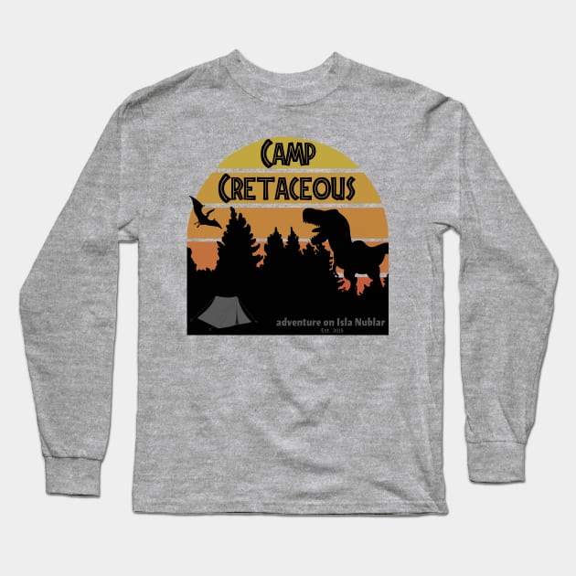 Camp Cretaceous Long Sleeve T-Shirt by Slightly Unhinged